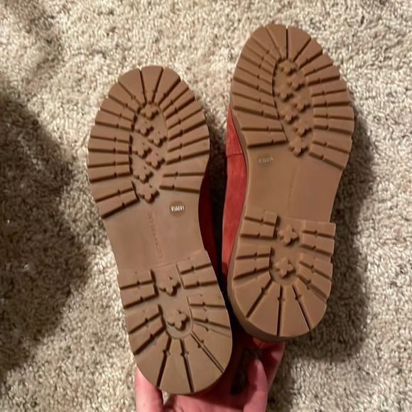 LUCKY BRAND Red Leather Classic Loafer Size 9.5 Worn once - Picture 2 of 5